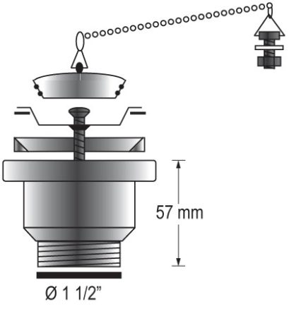 1 1/2" Auslauf-Set, BK16002