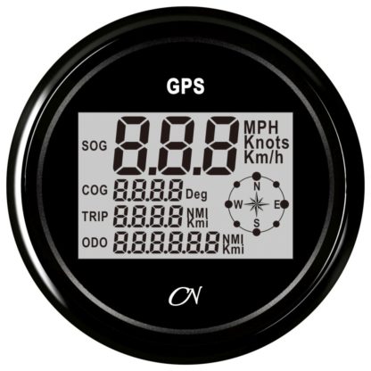 GPS Tacho digital + Kompass schwarz/schwarz, CN0885S