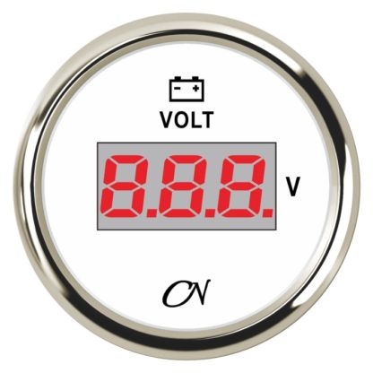 CN-Instrument Voltmeter DIGITAL        weiß/chrom, CN10W