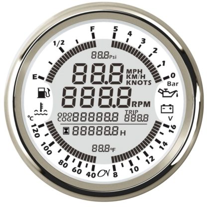 6 in 1 - Anzeige                       weiß/chrom, CN18W