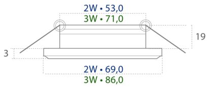 Maria A4 Edelstahl hochglanz 12V- 2W – Bild 2