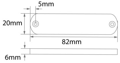 MERLE DOWN Edelstahl matt rot  12V  0.5W – Bild 2