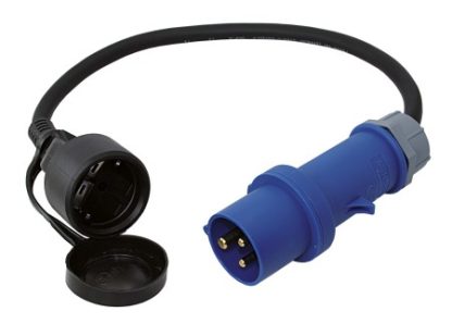Adapterkabel 0.5m CEE-Stecker    >Schuko-Kupp., EC36