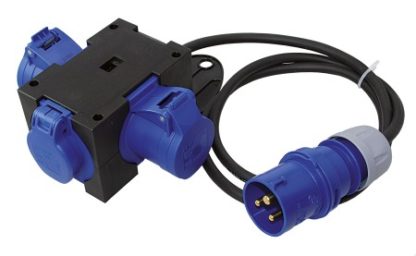 CEE-Kombiverteiler 3-polig CEE/Schukostecker, EC41