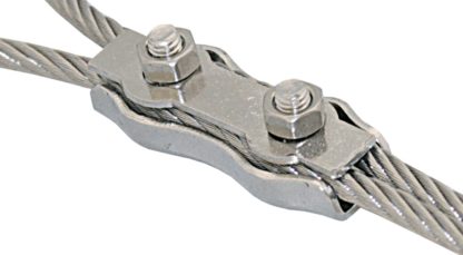 Duplexklemme 1.4401 f. 5mm Drahtseil <VP=10 Stück>, HG205-10
