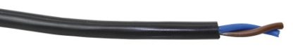 Kabel H05VV-F flexible 2x1.5mm² blau/braun 100m, KW281528-100