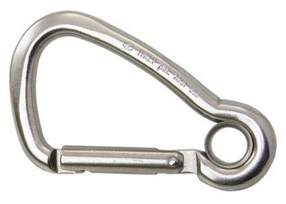 KONG Karabinerhaken asymm. AISI316 m. Kausch  60mm, NB7260