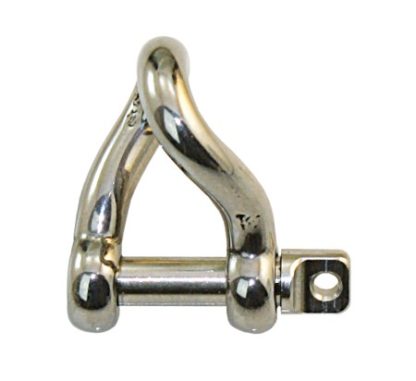 Edelst.-Schäkel geschm. gedreht kurz  6mm, PG8606