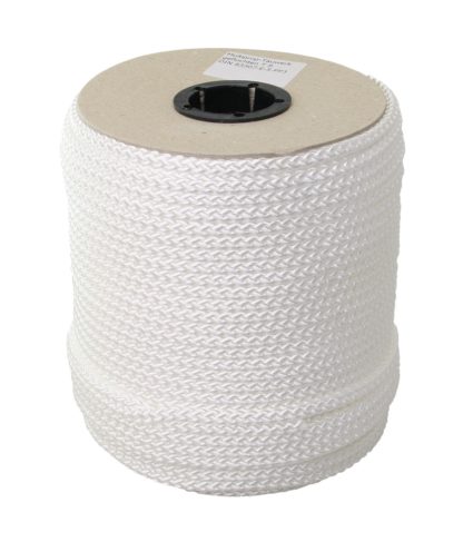 Seil PP 8-fach geflochten weiß 6mm-Spule a 30 mtr., PJ1630