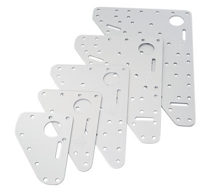RUTGERSON Kopfbrett  135x185x220mm   silber  elox., RS1102135