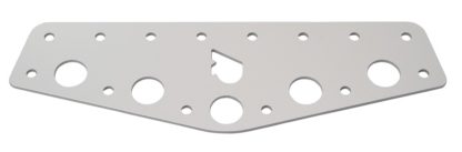 RUTGERSON Schothorn-Brett 230x70x2mm silber elox., RS119007