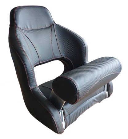 Bootssitz "Flip-UP"  blau/weiß, TC1421