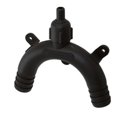 Schwanenhals belüftet 3/4" 19mm schwarz, TD90318