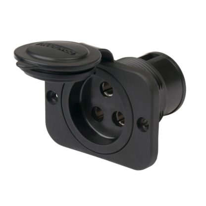 Marinco Einbau-Kupplung mit Deckel 12/24V 70A, UM12VBRS3