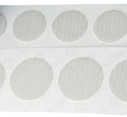 VELCOIN Flausch 15mm weiß  Rolle mit 1300St. skl14, VK915110 – Bild 2
