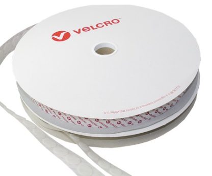 VELCOIN Flausch 15mm weiß  Rolle mit 1300St. skl14, VK915110