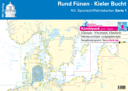 NV Seekarten Plano Serie 1 Rund Fünen, Kieler Bucht, Plano, Neuauflage 20.02.2021 (Vorbestellung möglich)