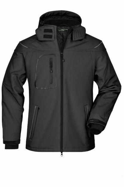 Men’s Winter Softshell Jacket - schwarz (black)
