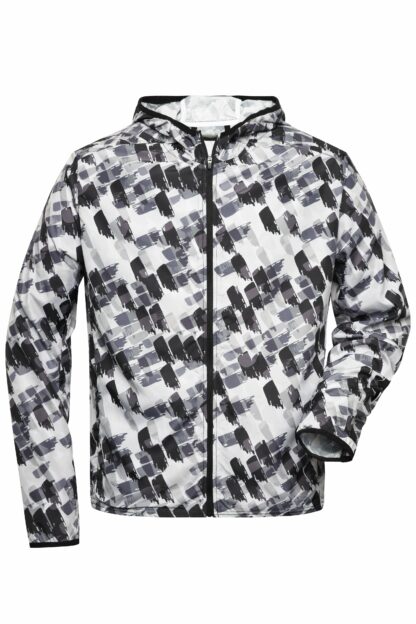 Men's Sports Jacket - schwarz (black-printed)