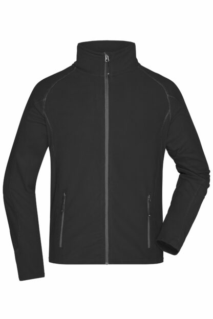 Men's Structure Fleece Jacket - schwarz/grau (black/carbon)