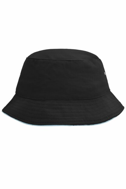 Fischerhut MB012 Fisherman Piping Hat - schwarz/grün (black/mint)