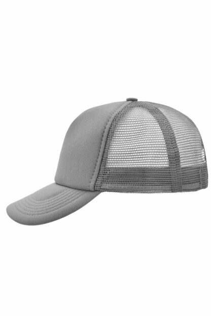Kappe 5 Panel Polyester Mesh Cap - grau (dark-grey) MB070