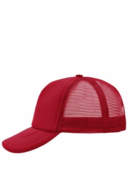 Kappe 5 Panel Polyester Mesh Cap - rot (red) MB070