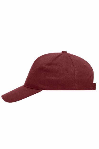 Kappe 5 Panel Cap Heavy Cotton - rot/weinrot (burgundy) MB092