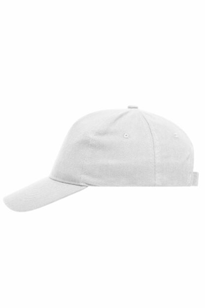 Kappe 5 Panel Cap Heavy Cotton - weiß (white) MB092