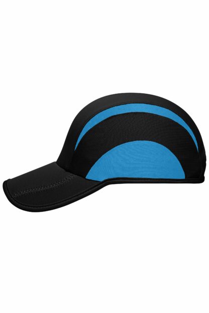 Kappe 3 Panel Sports Cap - blau/schwarz (black/atlantic) MB6580
