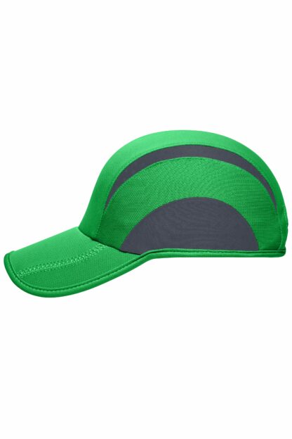 Kappe 3 Panel Sports Cap - grün (green/iron-grey) MB6580