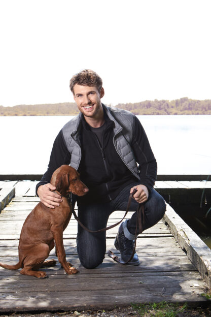 Men's Structure Fleece Jacket - schwarz/grau (black/carbon) – Bild 3