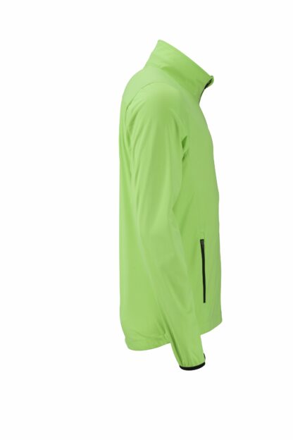 Men's Sports Softshell Jacket - schwarz/grün/neon (bright-green/black) – Bild 6