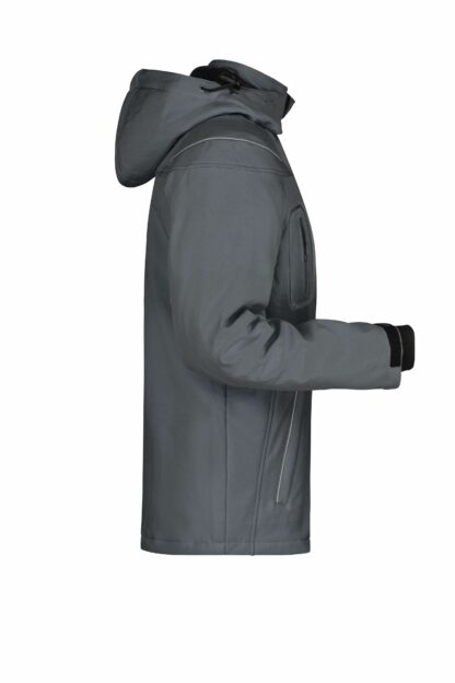 Men’s Winter Softshell Jacket - grau (carbon) – Bild 10