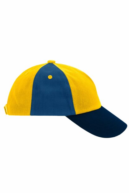 Kappe Kinder 5 Panel Kids' Cap - rot/blau/gelb (gold-yellow/royal/red/navy) MB7010 – Bild 5