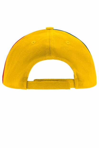 Kappe Kinder 5 Panel Kids' Cap - rot/blau/gelb (gold-yellow/royal/red/navy) MB7010 – Bild 6