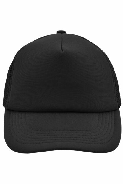 Kappe 5 Panel Polyester Mesh Cap - schwarz (black) MB070 – Bild 5