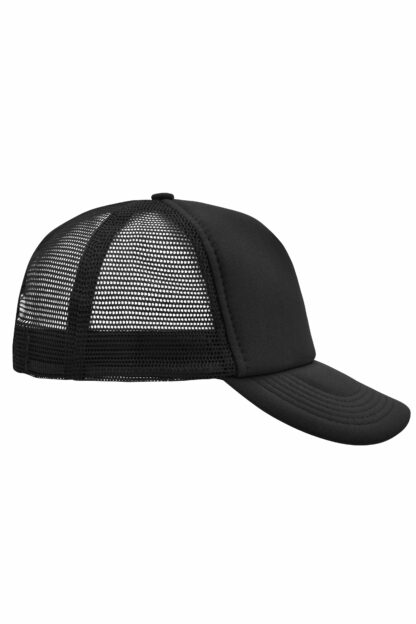 Kappe 5 Panel Polyester Mesh Cap - schwarz (black) MB070 – Bild 6