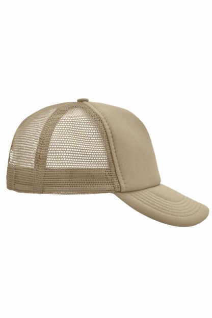 Kappe 5 Panel Polyester Mesh Cap - braun (khaki) MB070 – Bild 6