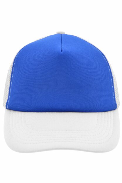 Kappe5 Panel Polyester Mesh Cap - weiß/blau (royal/white) MB070 – Bild 5