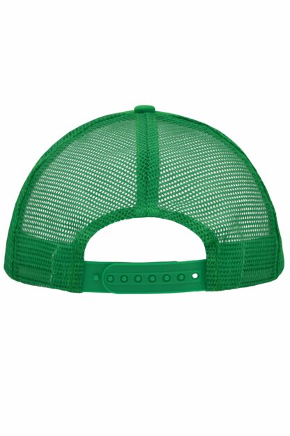 Kappe 5 Panel Polyester Mesh Cap - grün/weiß (white/fern-green) MB070 – Bild 7
