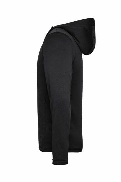 Men's Sports Zip Hoody - schwarz (black) – Bild 4