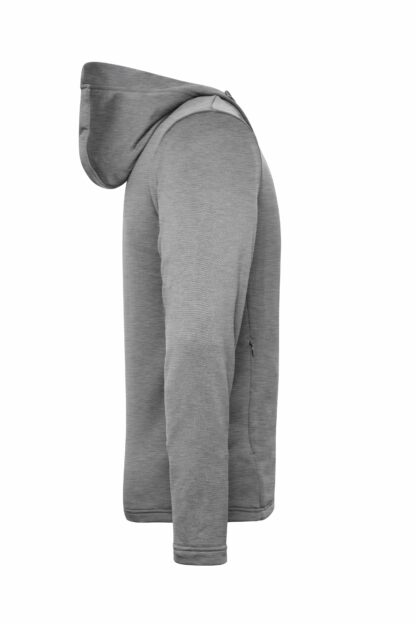 Men's Sports Zip Hoody - grau (light-melange) – Bild 5