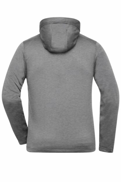 Men's Sports Zip Hoody - grau (light-melange) – Bild 6