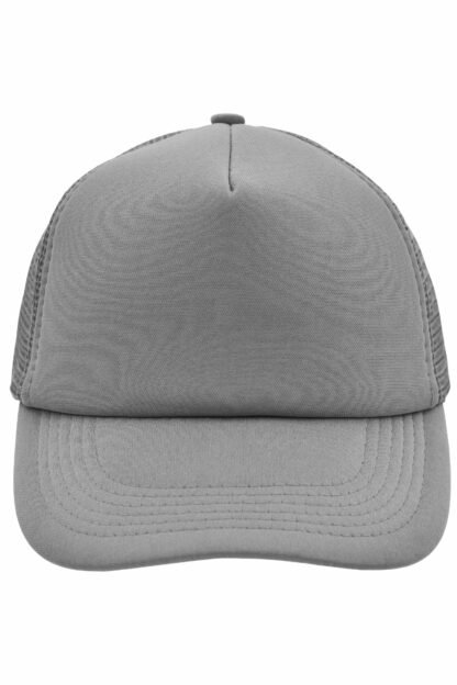Kappe 5 Panel Polyester Mesh Cap - grau (dark-grey) MB070 – Bild 5