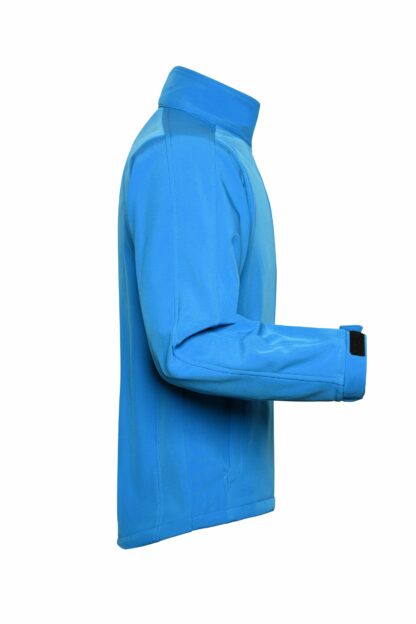 Men's Softshell Jacket - blau (aqua) – Bild 8