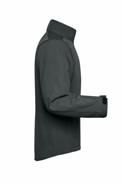 Men's Softshell Jacket - grau (carbon) – Bild 8