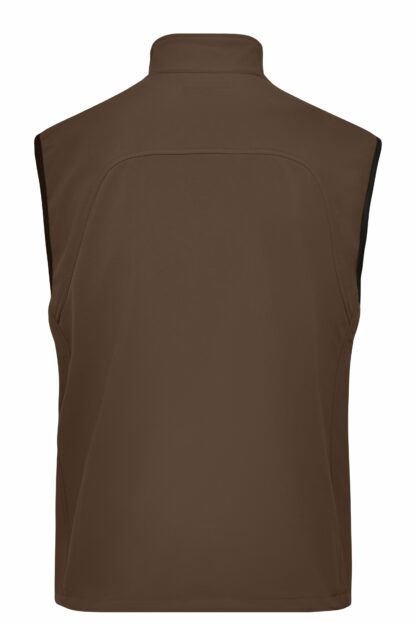 Men's Softshell Vest - braun (brown) – Bild 7