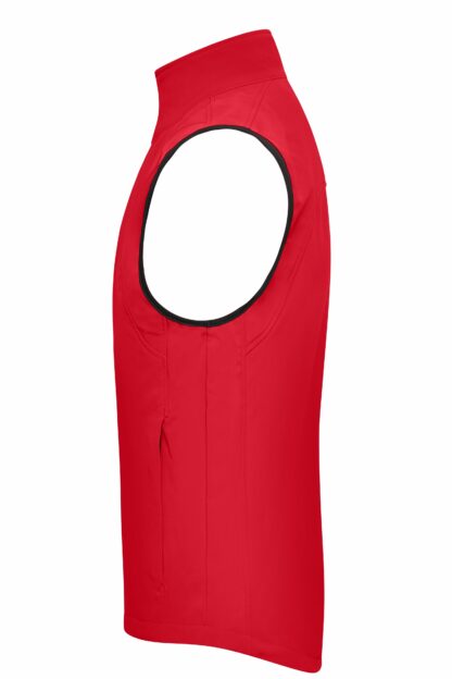 Men's Softshell Vest - rot (red) – Bild 5