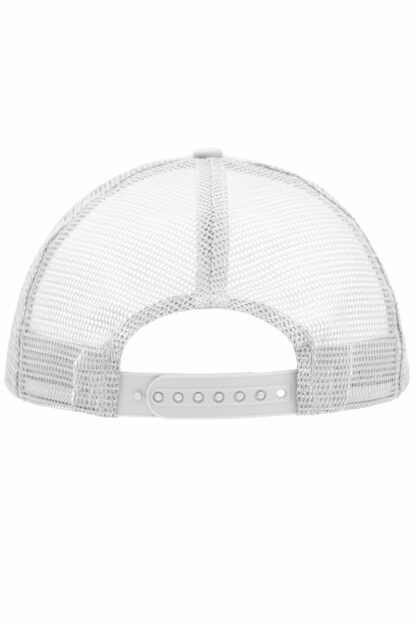 Kappe 5 Panel Polyester Mesh Cap - weiß/orange (orange/white) MB070 – Bild 7